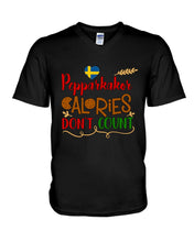 Load image into Gallery viewer, Pepparkakor Calories Don&#39;t Count Guys V-Neck