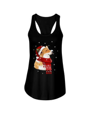 Load image into Gallery viewer, Corgi Christmas Gift Funny T-Shirt Ladies Flowy Tank