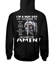 Load image into Gallery viewer, May Guy Amen Birthday Gift For Christian Hoodie
