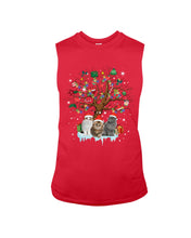 Load image into Gallery viewer, Christmas Tree Cat Lovers Cute Funny T-Shirt Unisex Long Sleeve