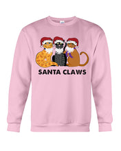 Load image into Gallery viewer, Santa Claws Funny Gift Christmas Gift For Cat Lovers Sweatshirt