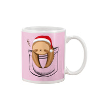 Load image into Gallery viewer, Pocket Slothmas Christmas Gift Funny T-Shirt Mug