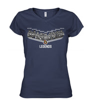 Load image into Gallery viewer, Os Legends Nfl Black T-Shirt Ladies V-Neck