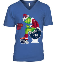 Load image into Gallery viewer, Funny Grinch San Francisco 49Ers Christmas Gift Tee Guys V-Neck