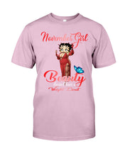 Load image into Gallery viewer, November Girl Sexy Beauty T-Shirt Guys Tee