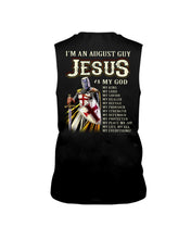 Load image into Gallery viewer, Jesus August My God Horoscope Black T-Shirt Unisex Long Sleeve
