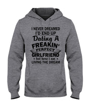 Load image into Gallery viewer, Boyfriends To Perfect Girlfriend Quote Couple T-Shirt Hoodie