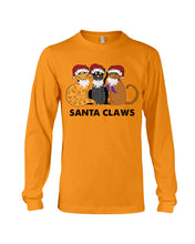 Load image into Gallery viewer, Santa Claws Funny Gift Christmas Gift For Cat Lovers Unisex Long Sleeve