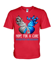 Load image into Gallery viewer, Hope For Cure Diabetes Awareness Guys V-Neck
