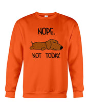 Load image into Gallery viewer, Dachshund Nope Not Today For Dachshunds Lovers Sweatshirt