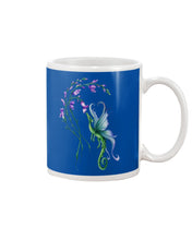 Load image into Gallery viewer, Dragon With Butterfly Wings Dragon Flowers Mug