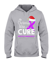 Load image into Gallery viewer, Epilepsy Awareness - My Christmas Wish Is A Cure Hoodie