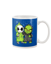 Load image into Gallery viewer, Cute Little Jack Skellington Grinch Best Friend Christmas Gift Shirt Mug
