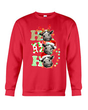 Load image into Gallery viewer, Funny Cows Ho Ho Ho Christmas Gift For Cow Lovers Sweatshirt