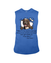 Load image into Gallery viewer, Pitbull I'll Be There Gift For Dog Lovers T-Shirt Unisex Long Sleeve