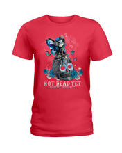 Load image into Gallery viewer, Diabetes Awareness Skull Custom Graphic Tee Ladies Tee