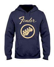 Load image into Gallery viewer, Guitar Lovers Fender Black T-Shirt Hoodie