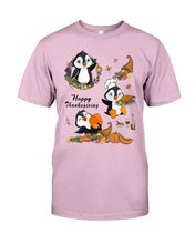 Load image into Gallery viewer, Penguin Happy Thanksgiving Gift For Kids Guys Tee