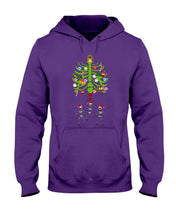 Load image into Gallery viewer, Merry Christmas Funny Dancing Skeleton Hoodie