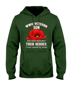 Wwii Veteran Son Gift For Veterab Mom Hoodie