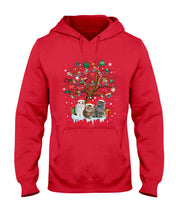 Load image into Gallery viewer, Christmas Tree Cat Lovers Cute Funny T-Shirt Hoodie