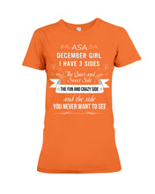 Load image into Gallery viewer, December Girl Fun Quote T-Shirt Ladies Tee