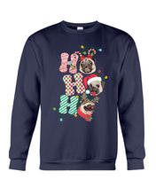 Load image into Gallery viewer, Pug Lover Christmas Hohoho Funny T-Shirt Sweatshirt