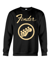 Load image into Gallery viewer, Guitar Lovers Fender Black T-Shirt Sweatshirt