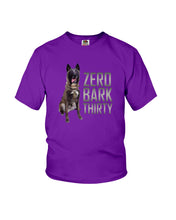 Load image into Gallery viewer, K9 Dog Hero Zero Bark Thirty Youth Tee