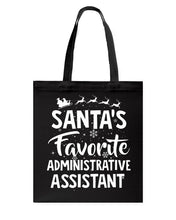 Load image into Gallery viewer, Santa Favorite Assistant Funny Christmas Gift Shirt Basketweave Tote Bag