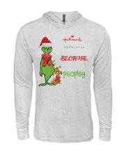 Load image into Gallery viewer, Grinch Christmas Movie It's Too Peopley Outside Black T-Shirt Hoodie