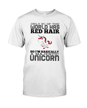 Load image into Gallery viewer, Redhead Unicorn Gift For Fans Funny T-Shirt Guys Tee