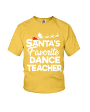 Load image into Gallery viewer, Santa Dance Teacher Christmas Shirt Youth Tee