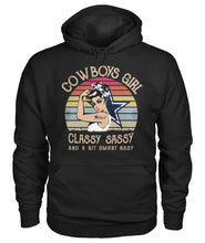 Load image into Gallery viewer, Dallas Cowboys Girl Classy Sassy Hoodie