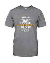 Load image into Gallery viewer, Finnish Crazy Grandma Gift For Grandma Family Guys Tee