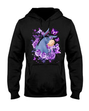 Load image into Gallery viewer, Donkey Loves Purple Flowers Custom T-Shirt Hoodie