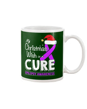 Load image into Gallery viewer, Epilepsy Awareness - My Christmas Wish Is A Cure Mug