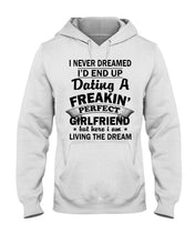 Load image into Gallery viewer, Boyfriends To Perfect Girlfriend Quote Couple T-Shirt Hoodie