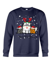Load image into Gallery viewer, Merry Fluffmas Cute Cats Gift For Cat Lovers Sweatshirt