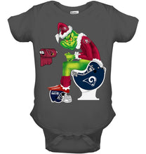 Load image into Gallery viewer, Funny Grinch San Francisco 49Ers Christmas Gift Tee Baby Onesie