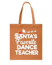 Load image into Gallery viewer, Santa Dance Teacher Christmas Shirt Basketweave Tote Bag