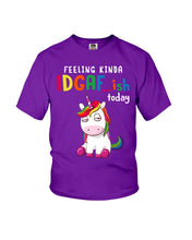 Load image into Gallery viewer, Funny Unicorn Quote Christmas Gift For Kids Youth Tee