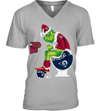 Load image into Gallery viewer, Funny Grinch San Francisco 49Ers Christmas Gift Tee Guys V-Neck
