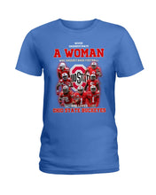 Load image into Gallery viewer, Woman Loves Ohio States Buckeyes American Football Ncaa 2019 T-Shirt Ladies Tee
