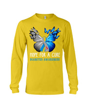 Load image into Gallery viewer, Hope For Cure Diabetes Awareness Unisex Long Sleeve