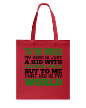 Load image into Gallery viewer, That Kid Is My World Great Gift For Children Family Basketweave Tote Bag