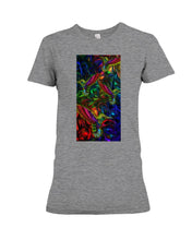 Load image into Gallery viewer, Hummingbird Cosmic Light Color Black T-Shirt Ladies Tee