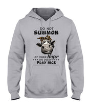 Load image into Gallery viewer, My Inner Heifer Doesn&#39;t Play Nice Funny Quote T-Shirt Hoodie