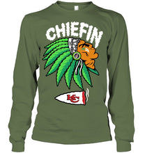 Load image into Gallery viewer, Chiefin Kansas City Chiefs Gift For Fans T-Shirt Unisex Long Sleeve