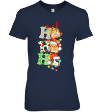 Load image into Gallery viewer, Santa Claus Ho Ho Ho Christmas Gift For Guinea Pigs Lovers Ladies Tee